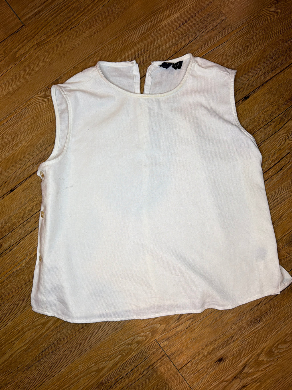 Velvet Heart Linen like cream shirt, M