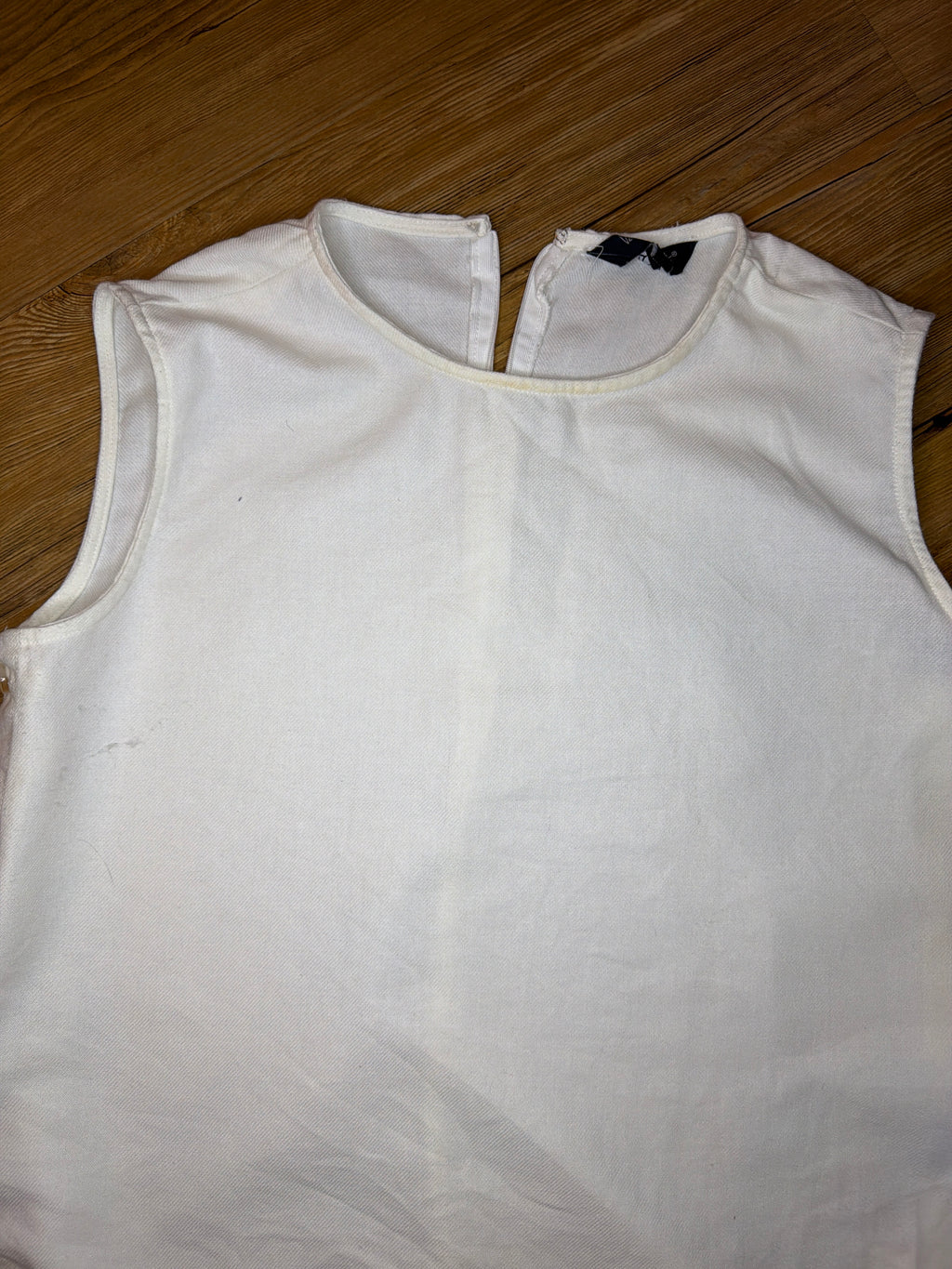 Velvet Heart Linen like cream shirt, M