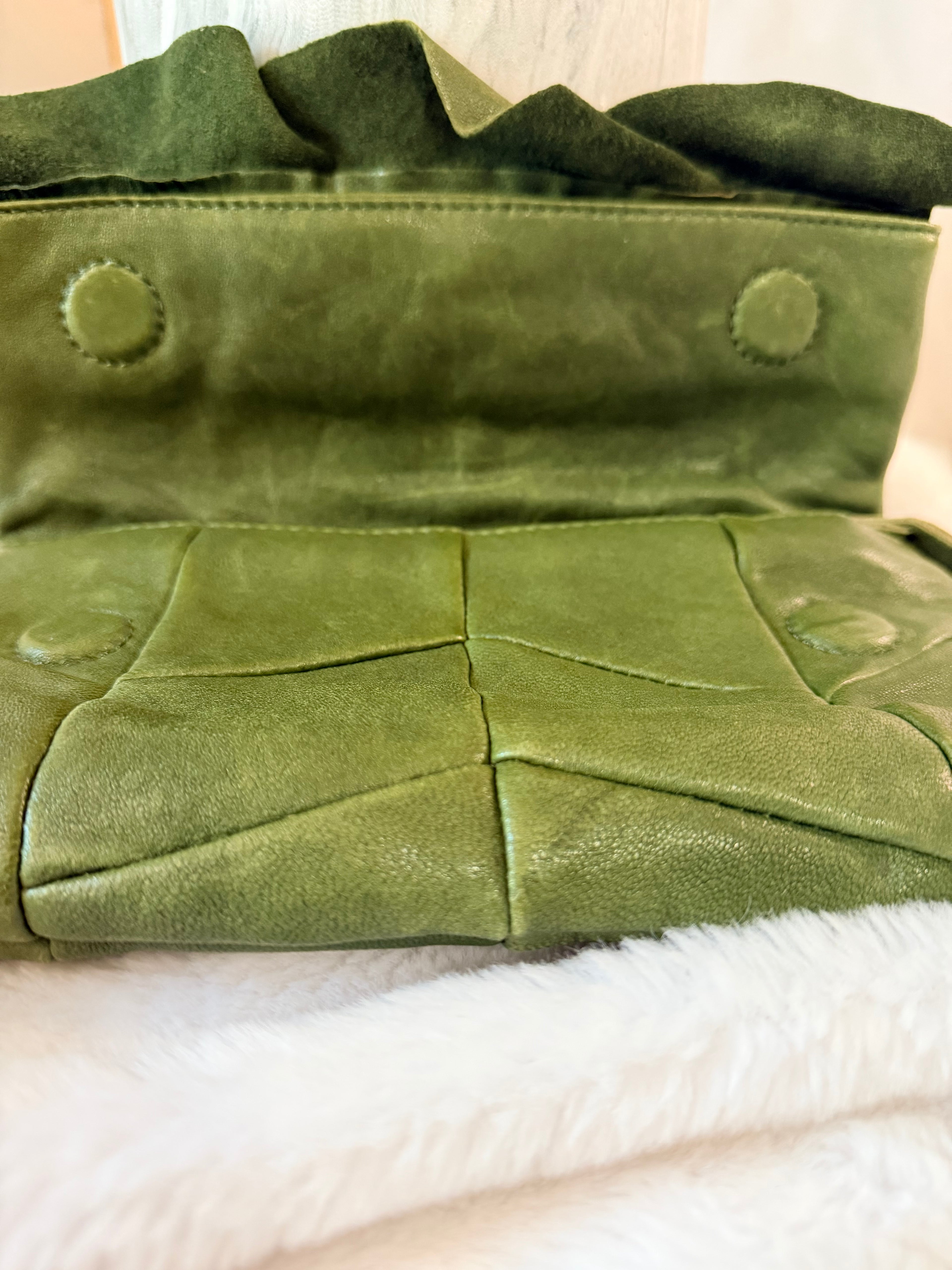 Hobo Green Clutch