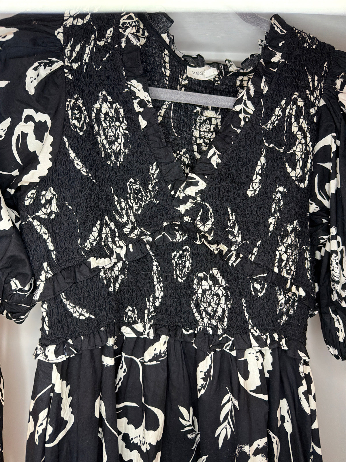 Vestique Black and White Dress, S