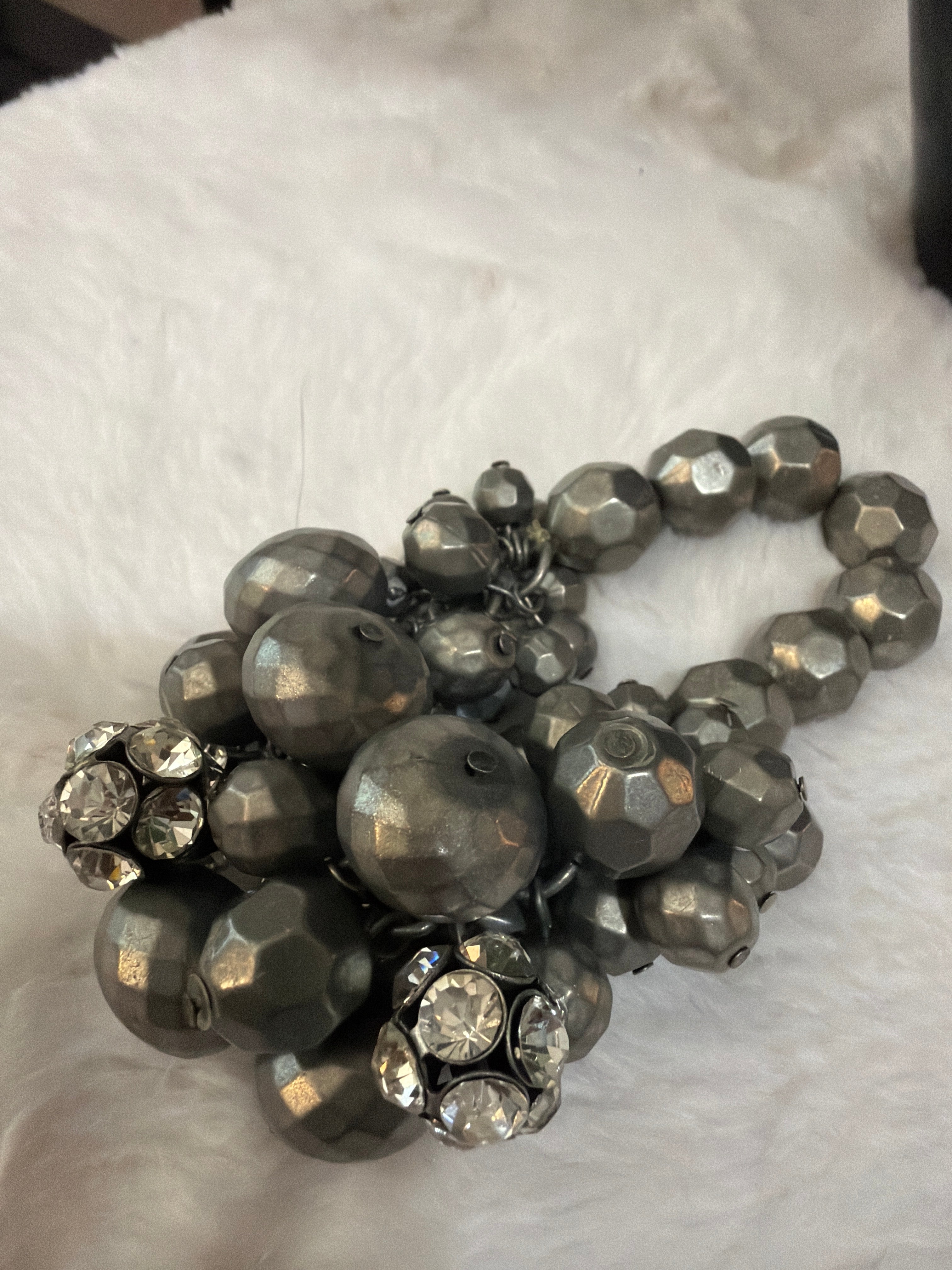 Silver Chrome stretch bracelet, $7.00