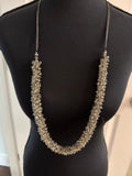 Silver Rhinestone Necklace, 18+ inches, $10.00