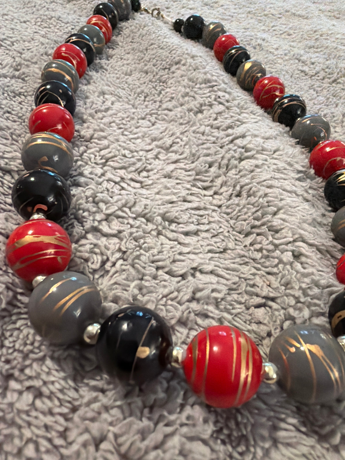 Multi Colored Plastic Necklace, 12” long (Copy)