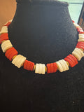 Red and White Choker