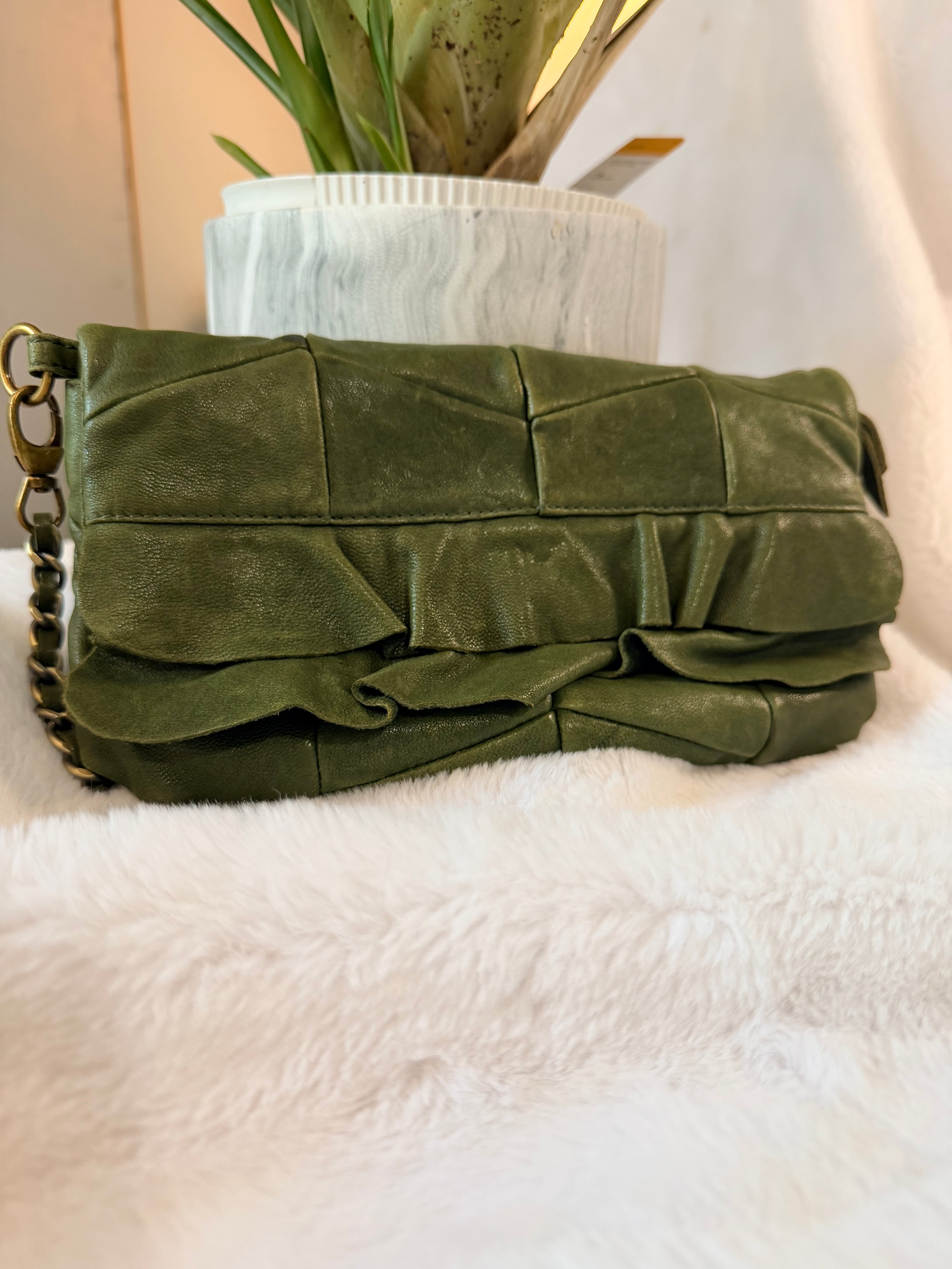 Hobo Green Clutch