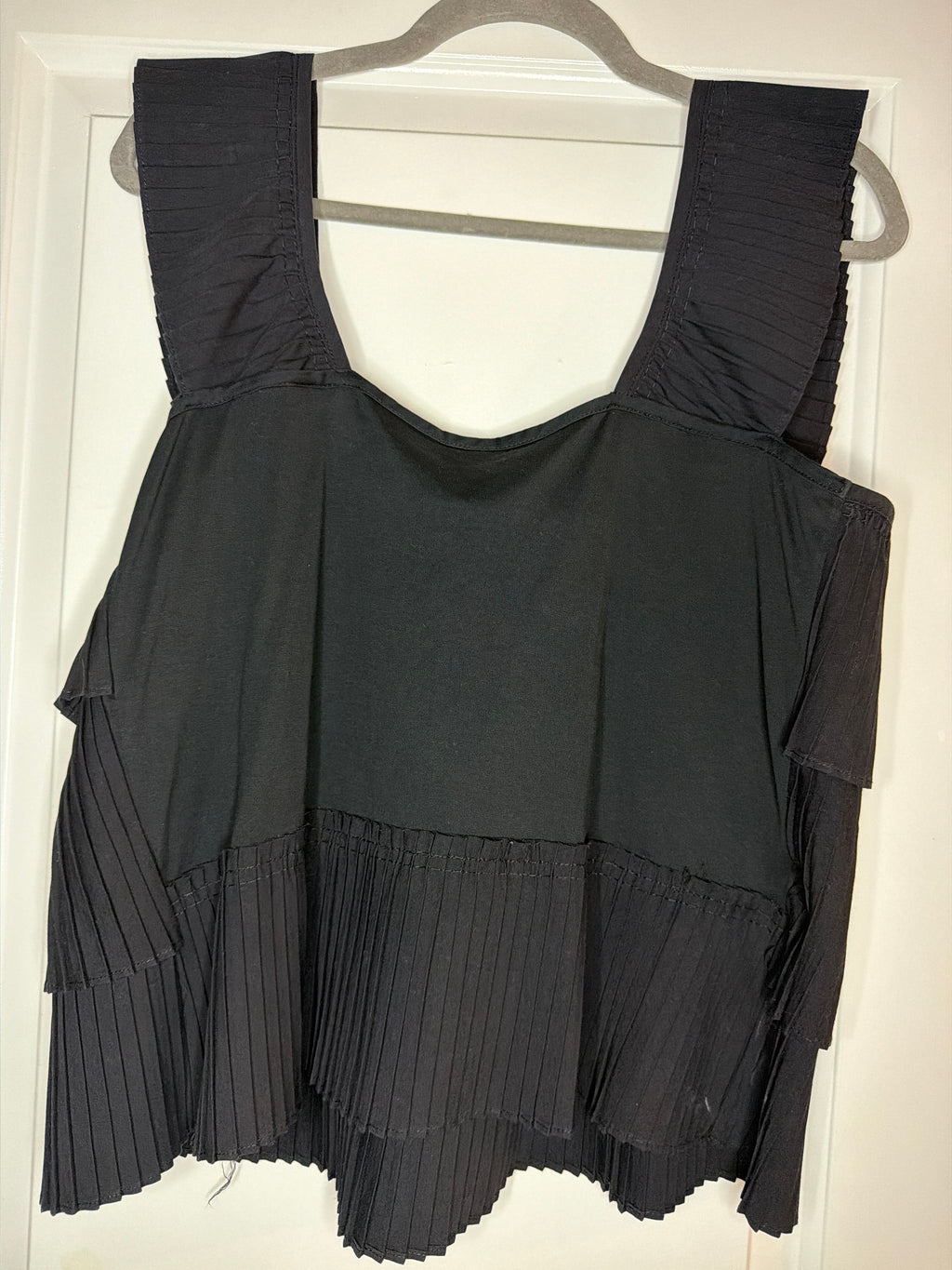 J.Crew Ruffle Shirt, Size L, $13.00