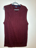 Izod Men’s Maroon Sweater Vest, XLT