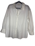 Versona, cream and black striped shirt, size L, $7.00