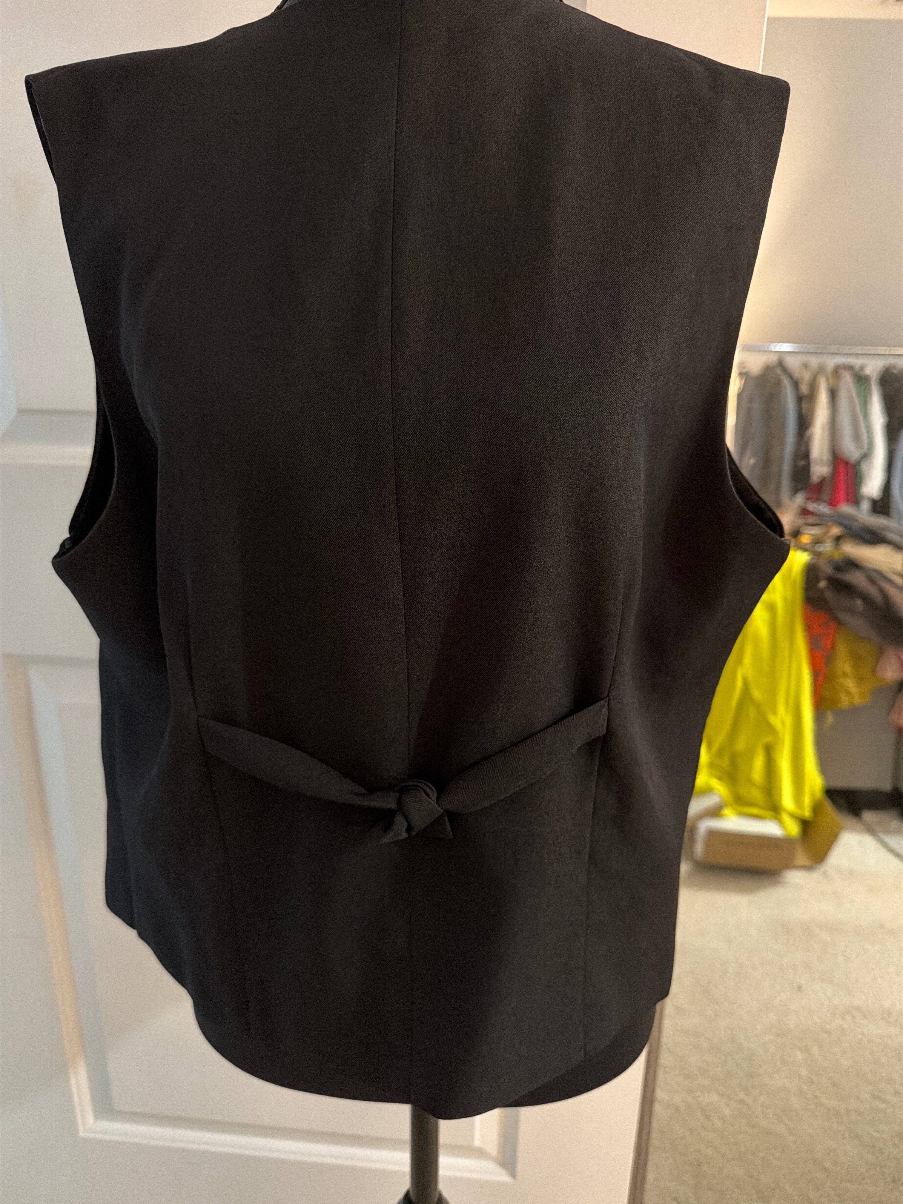 No Brand Black Vest, feels like size M, $8.00