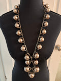 Chrome Necklace with Balls, 18” long, $25.00