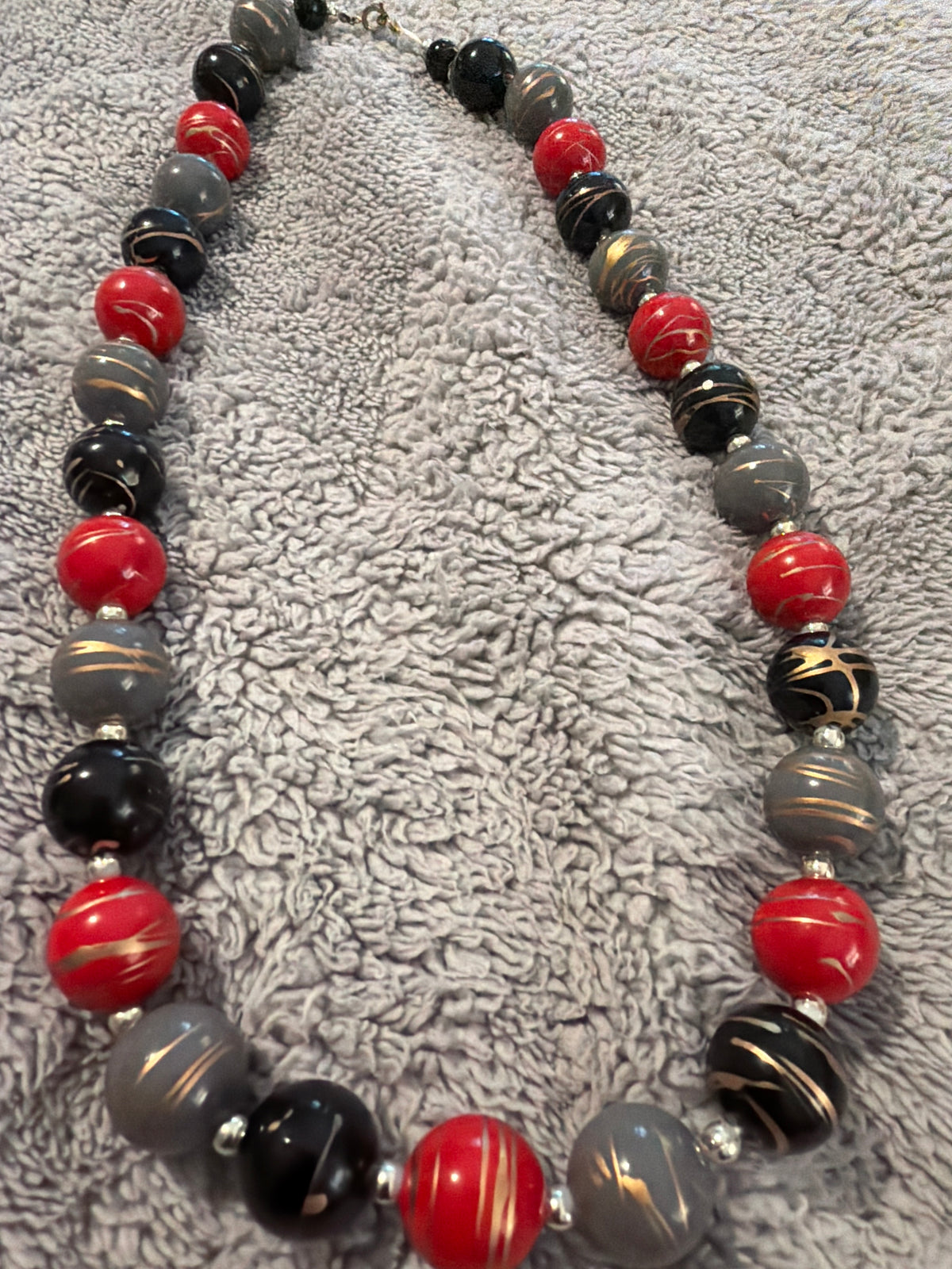 Multi Colored Plastic Necklace, 12” long (Copy)