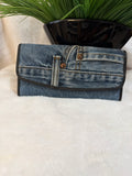 Denim Tri-fold Wallet, $9.00