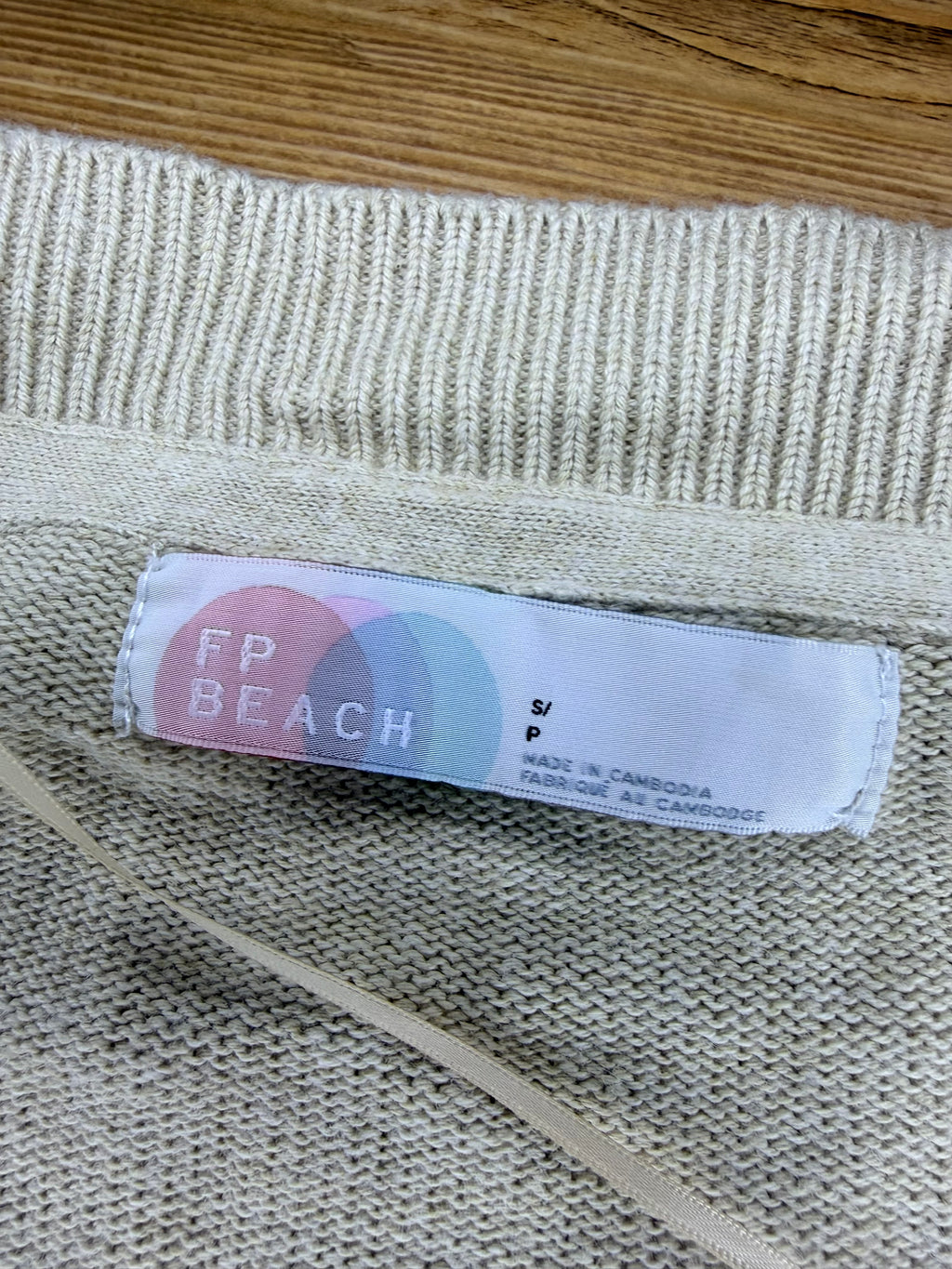 FP Beach Cream Sweater Set, Top M, Bottom S