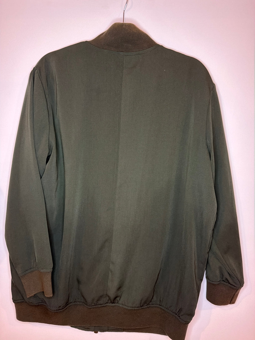 Who What Wear Army Green Jacket, M *some wear on collar and waist bands