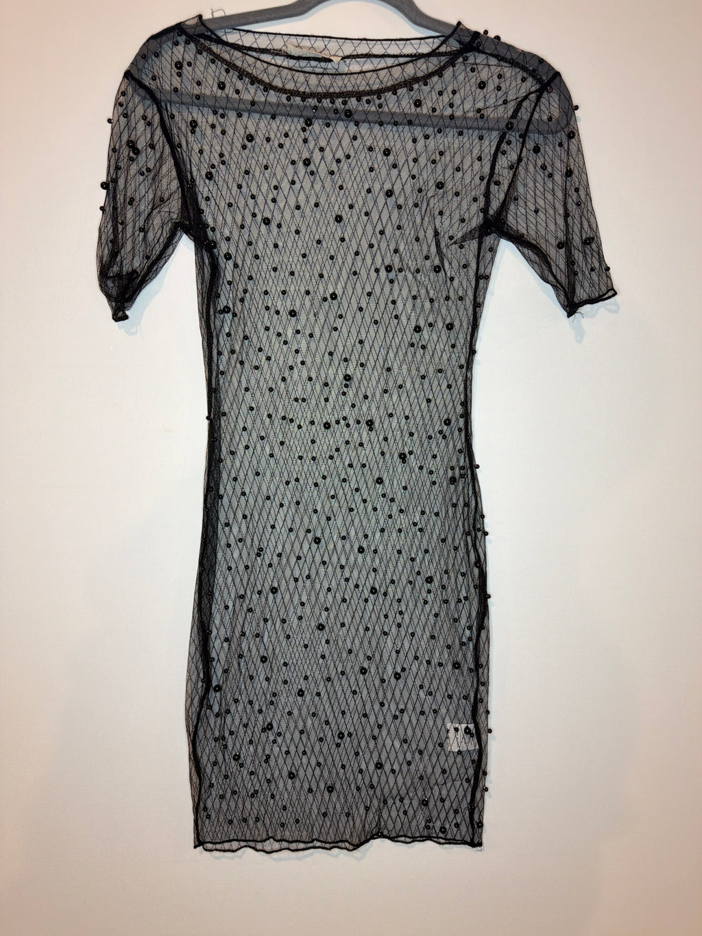 My Boo Black Beaded Cover Up, feels like S