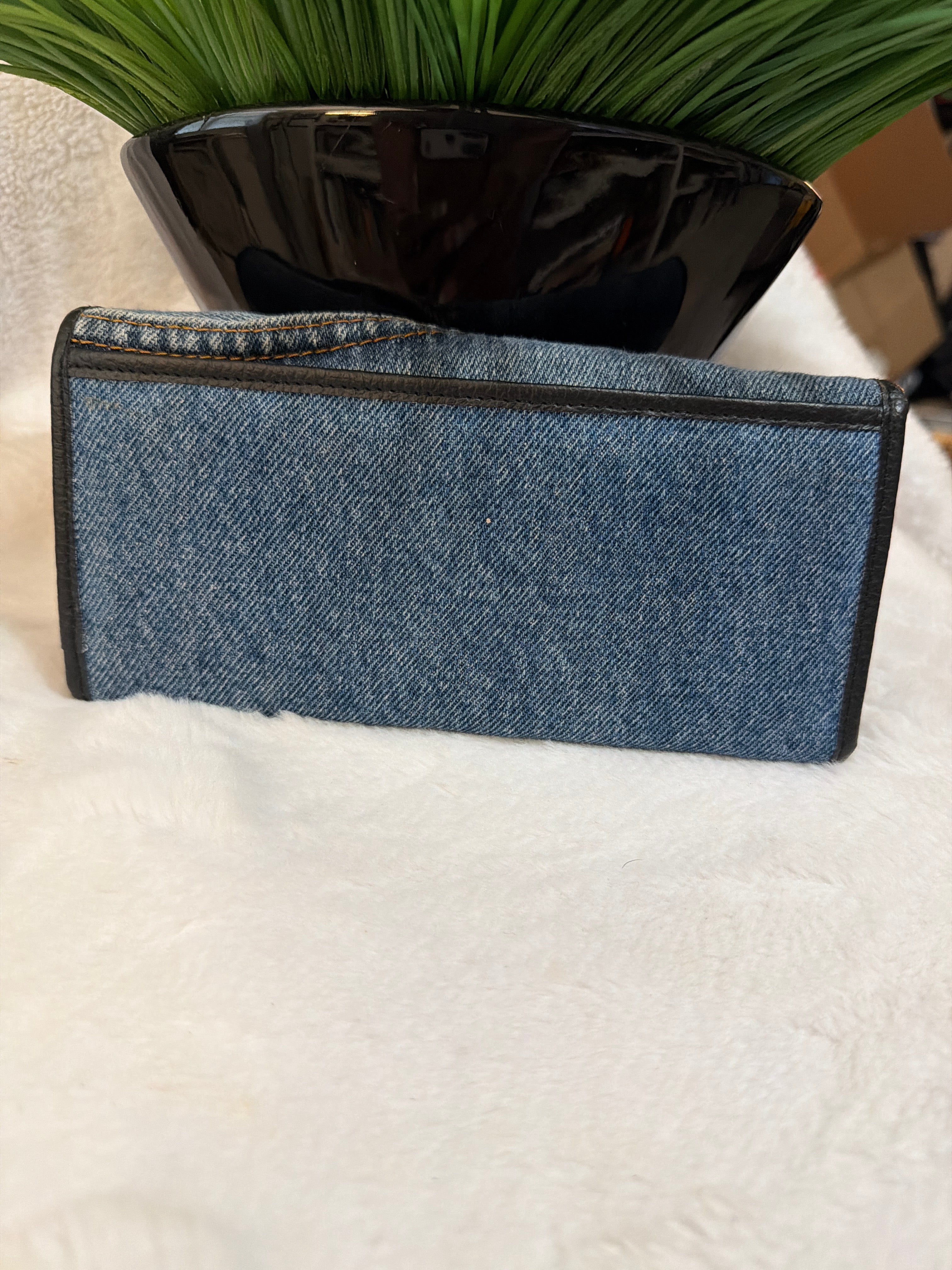 Denim Tri-fold Wallet, $9.00