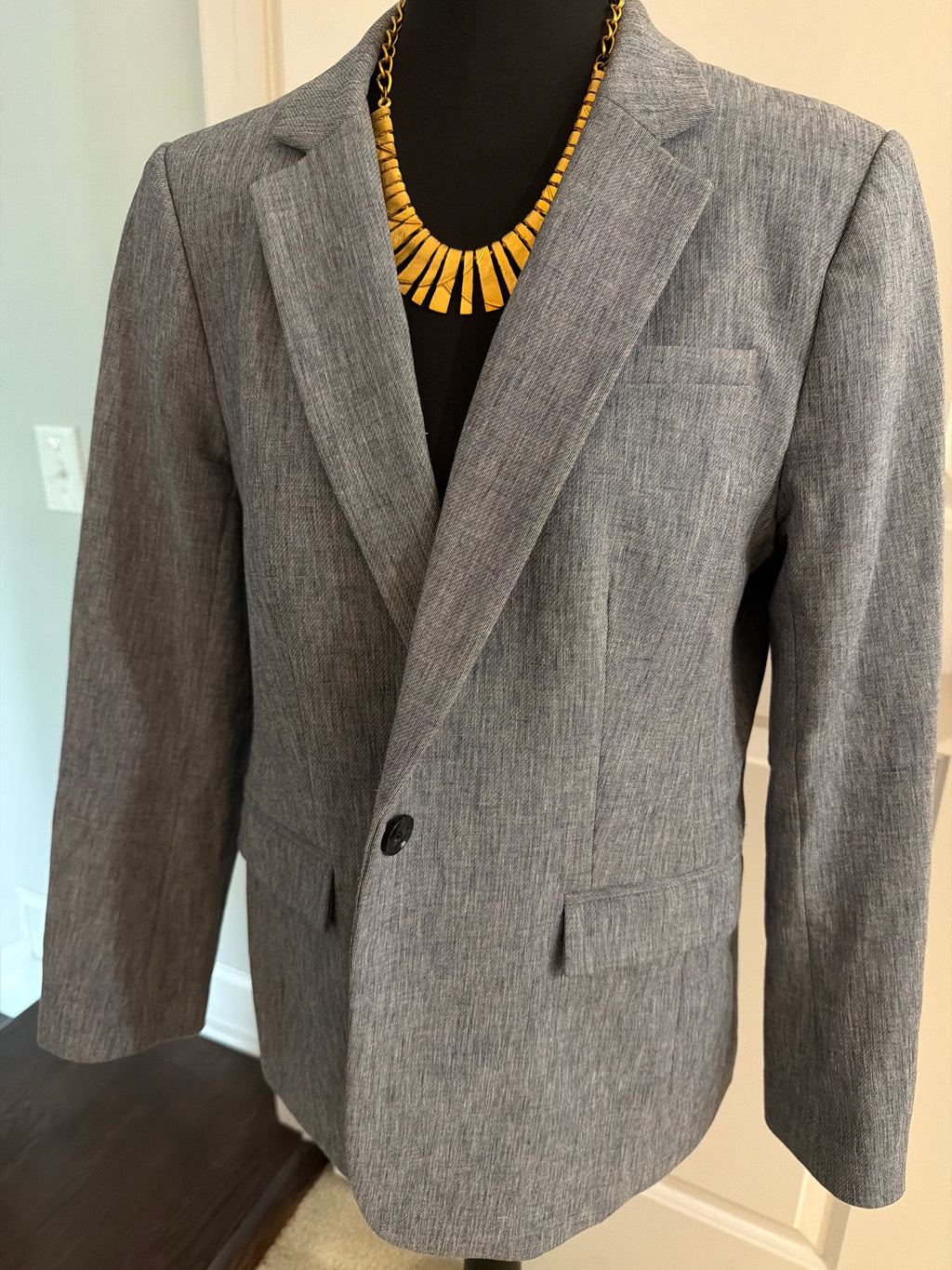 Banana Republic Jacket and gold necklace bundle,  feels like Size Small, $25.00
