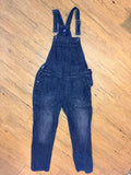 Gap Black Washed Denim Overalls, Size S