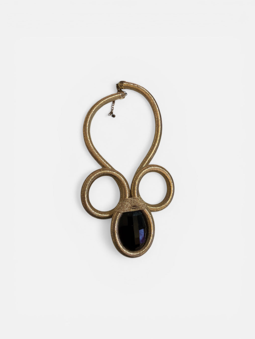 Gold and Black Statement Necklace, $28.00