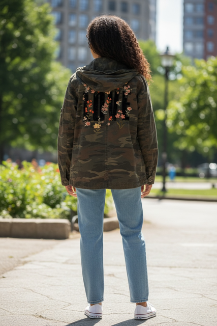 American Eagle Outfitters Camouflage Jacket, Size S, $25.00